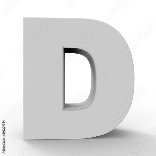 The letter D.