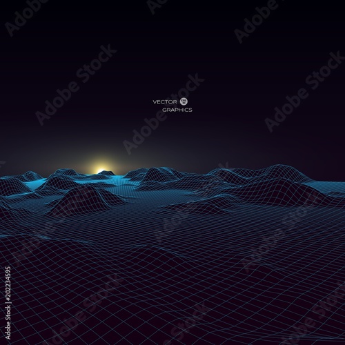 3d vector landscape