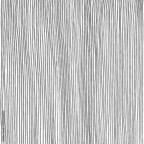 Hand drawn vertical parallel thin black lines on white background photo