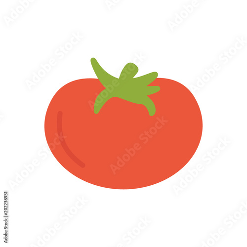 Tomato vegetable icon vector flat
