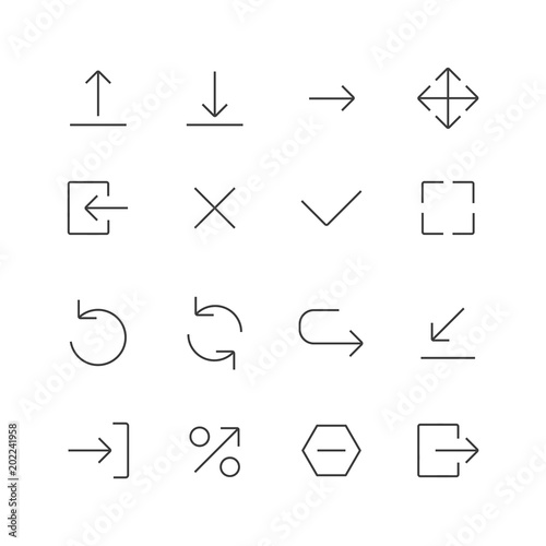 set of arrow icons