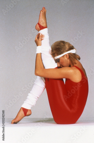 Young woman, excersise