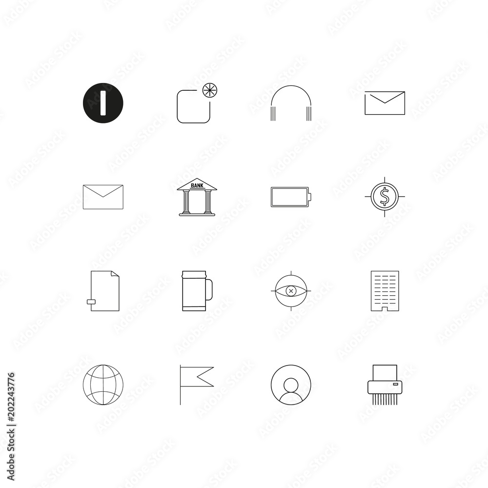 Web Applications simple linear icons set. Outlined vector icons Web Applications simple linear icons set. Outlined vector icons