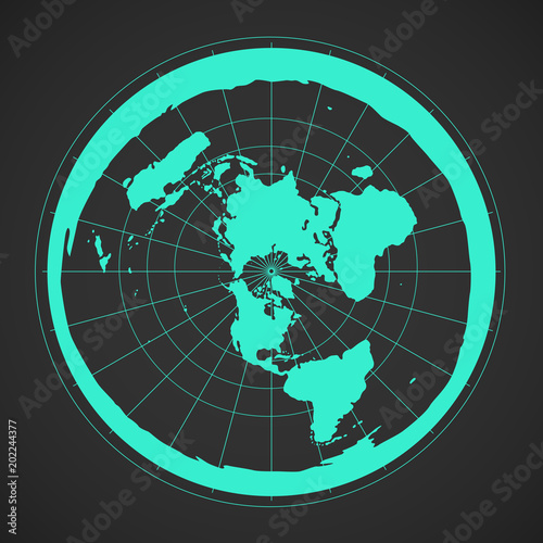 Flat Earth Illustration