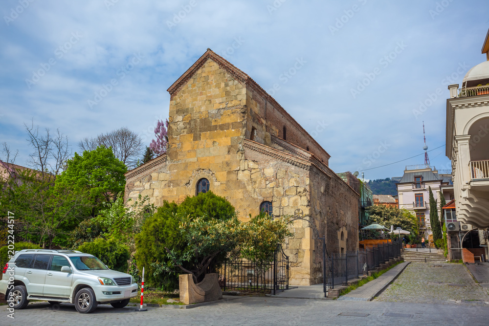 the ancient basilic cathedral of Anchiskhati in Tbilisi, Georgia