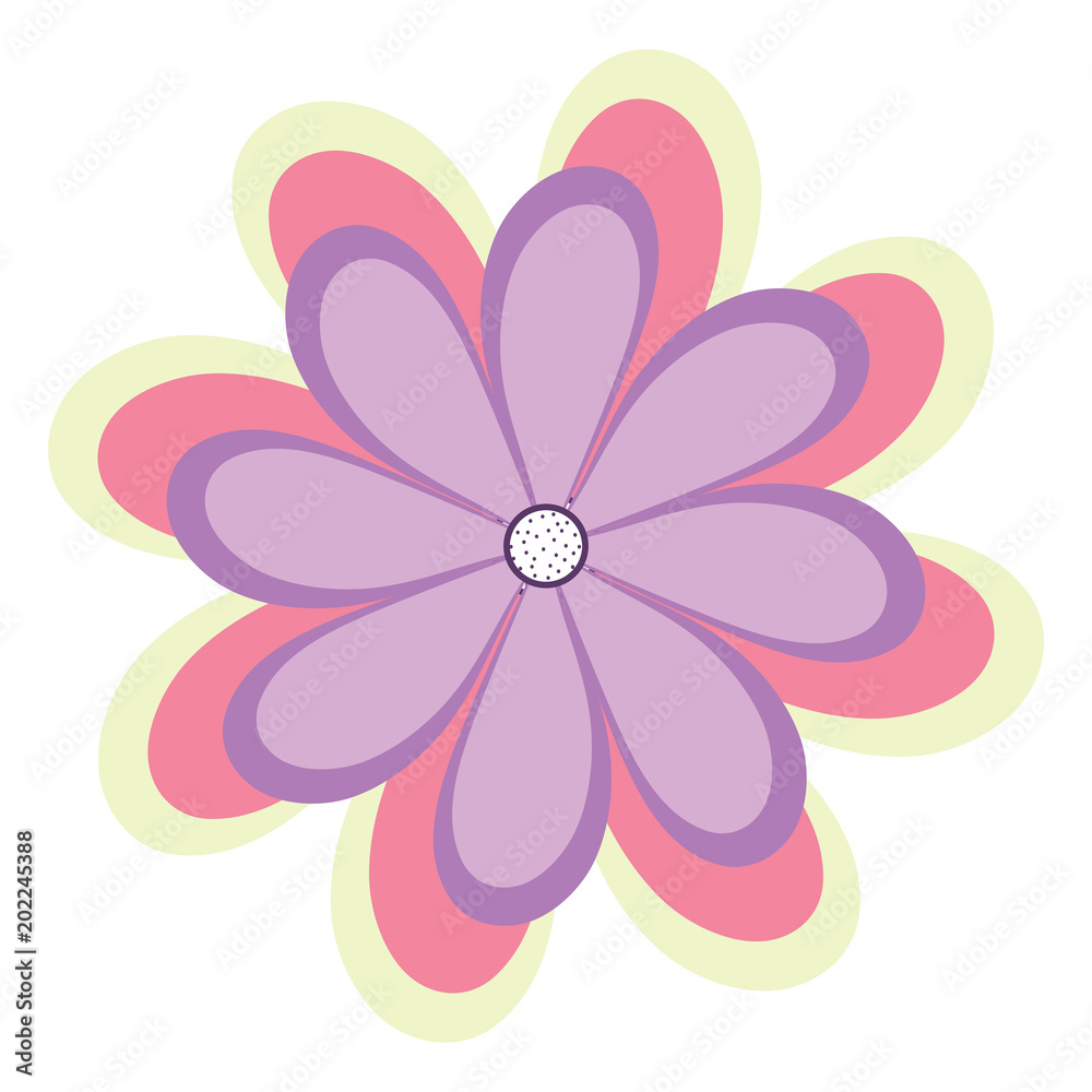 beautiful flower icon over white background, colorful design. vector illustration beautiful flower icon over white background, colorful design. vector illustration