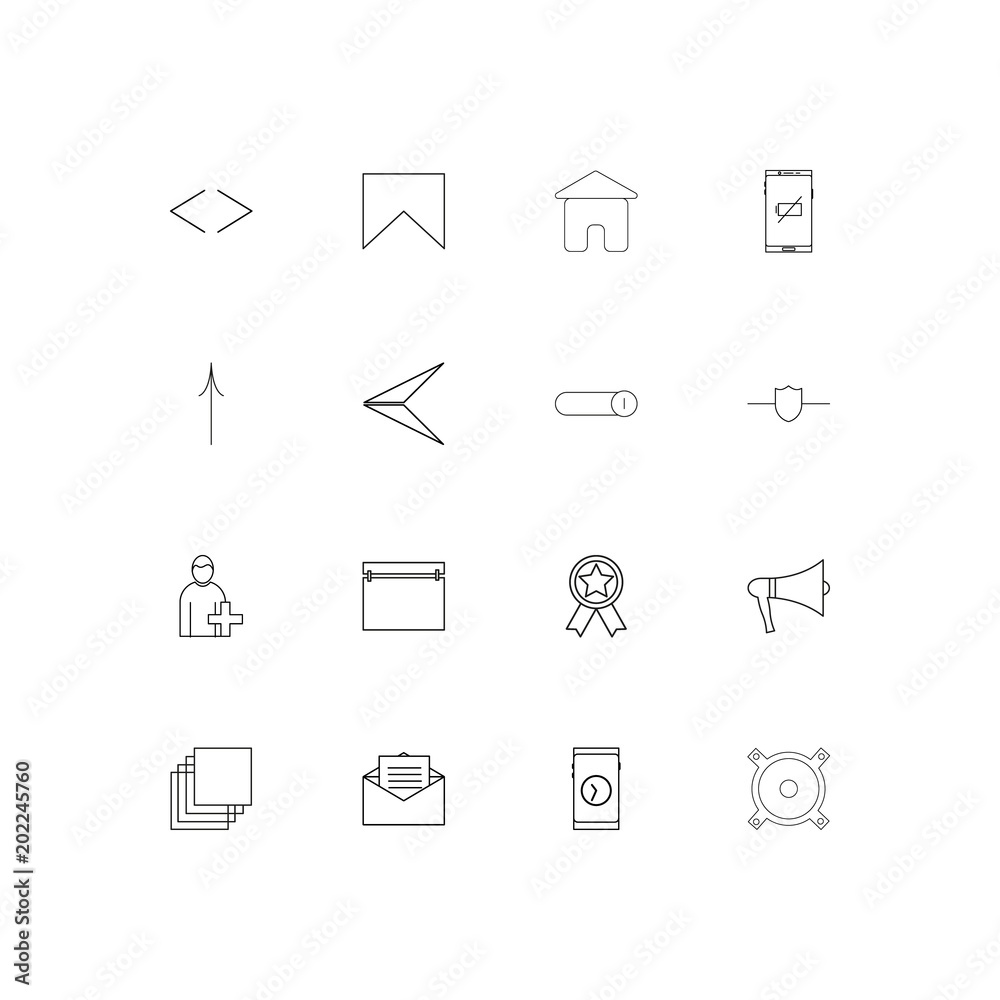 Signs And Symbols simple linear icons set. Outlined vector icons Signs And Symbols simple linear icons set. Outlined vector icons