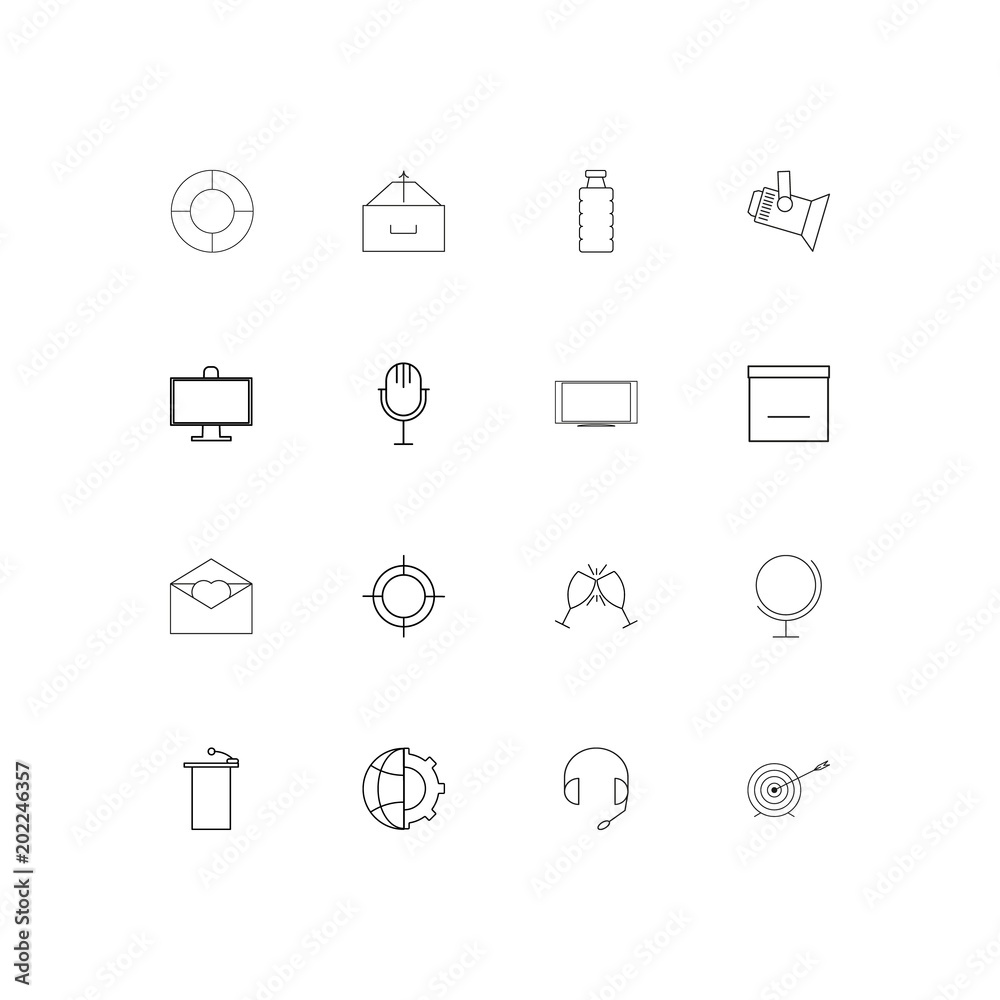 Lifestyle simple linear icons set. Outlined vector icons Lifestyle simple linear icons set. Outlined vector icons
