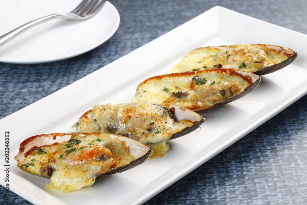 baked mussel