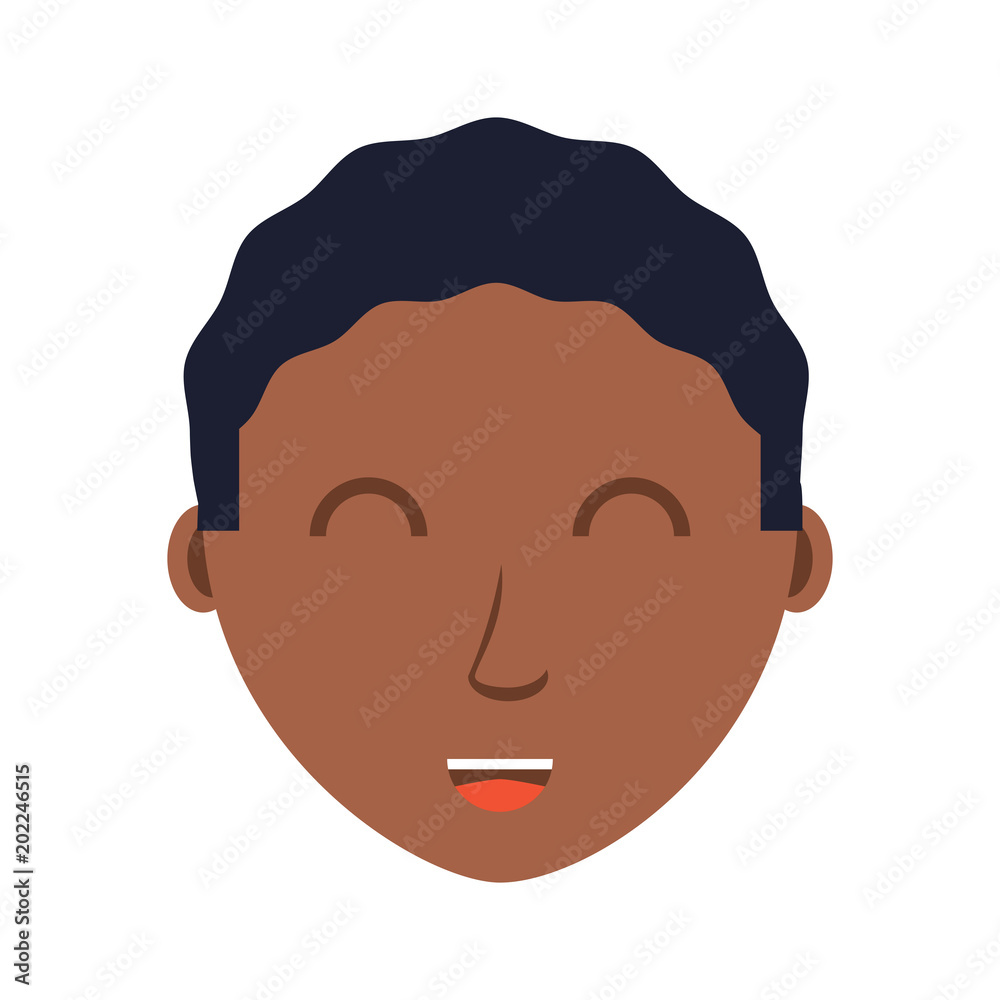 cartoon man face icon over white background, colorful design. vector illustration cartoon man face icon over white background, colorful design. vector illustration