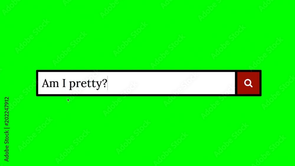 Writing a question on a fake search engine and clicking on the lens icon for the answer: am I pretty?
Writing a question on a fake search engine and clicking on the lens icon for the answer: am I pretty?