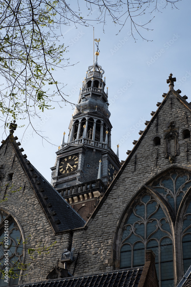 Fototapeta premium Amsterdam centrum spring 2018