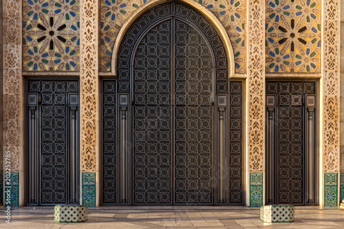 Door in Hassan II Mosque