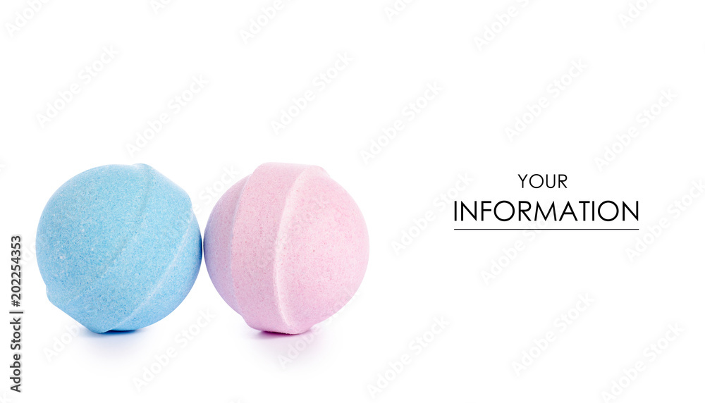 Obraz premium Blue pink bomb for bath pattern