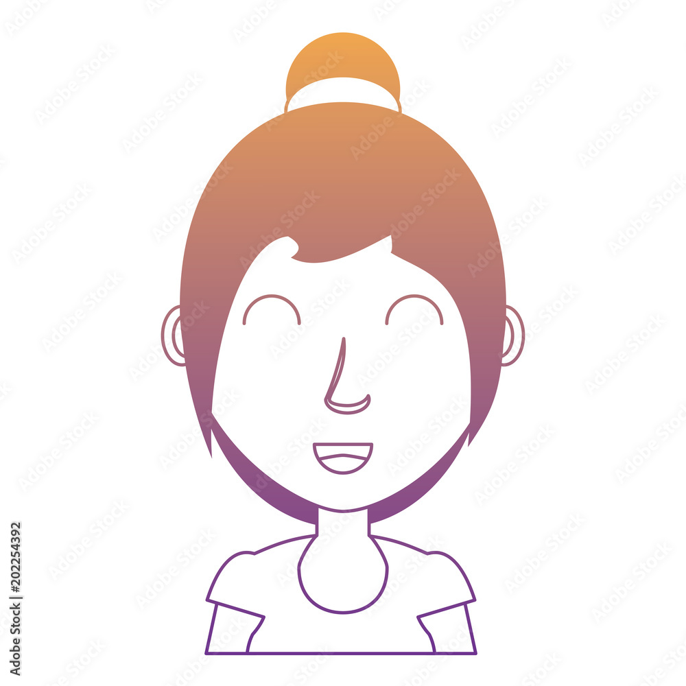 cartoon woman icon over white background, colorful design. vector illustration cartoon woman icon over white background, colorful design. vector illustration