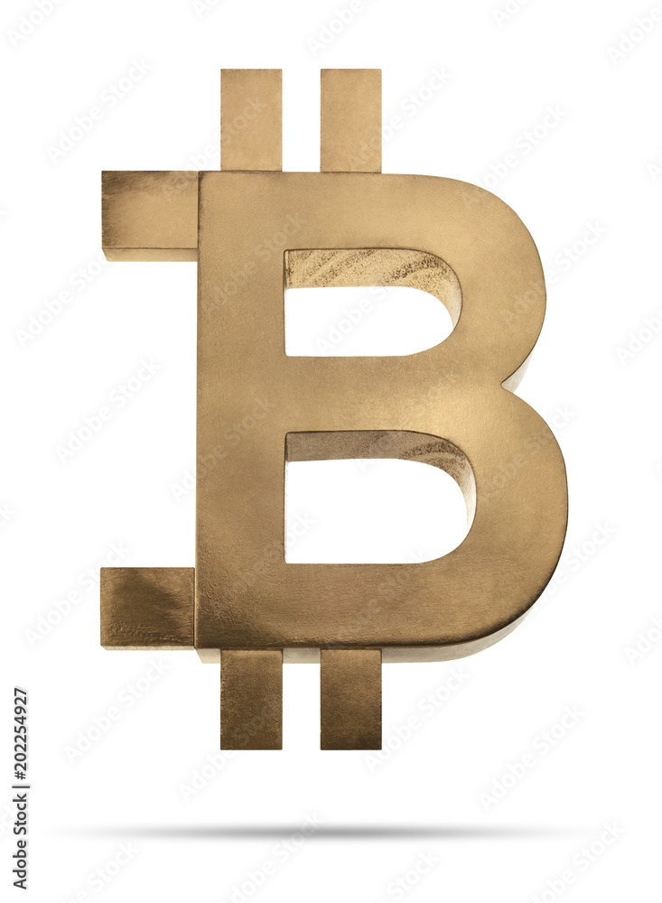 Obraz premium Isolated Bitcoin Cryptocurrency 