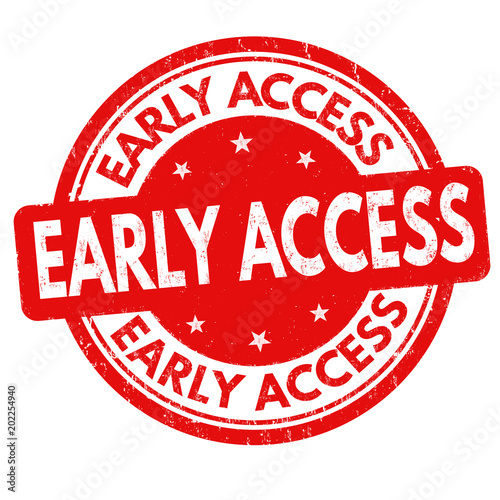 Early access grunge rubber stamp