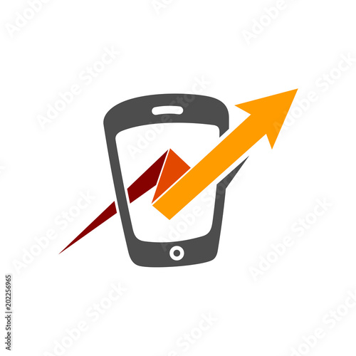 Phone + Arrow Logo, Phone Performance Logo