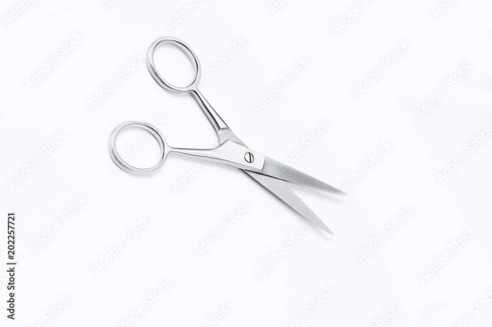 scissor barber hair white isolated scissor barber hair white isolated
