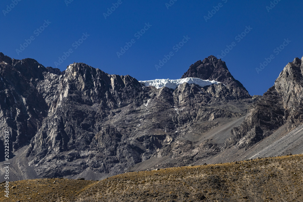glacier in the Andes mountain range