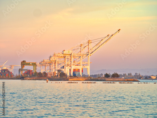 Harbor at the Port of Oakland © riderolga