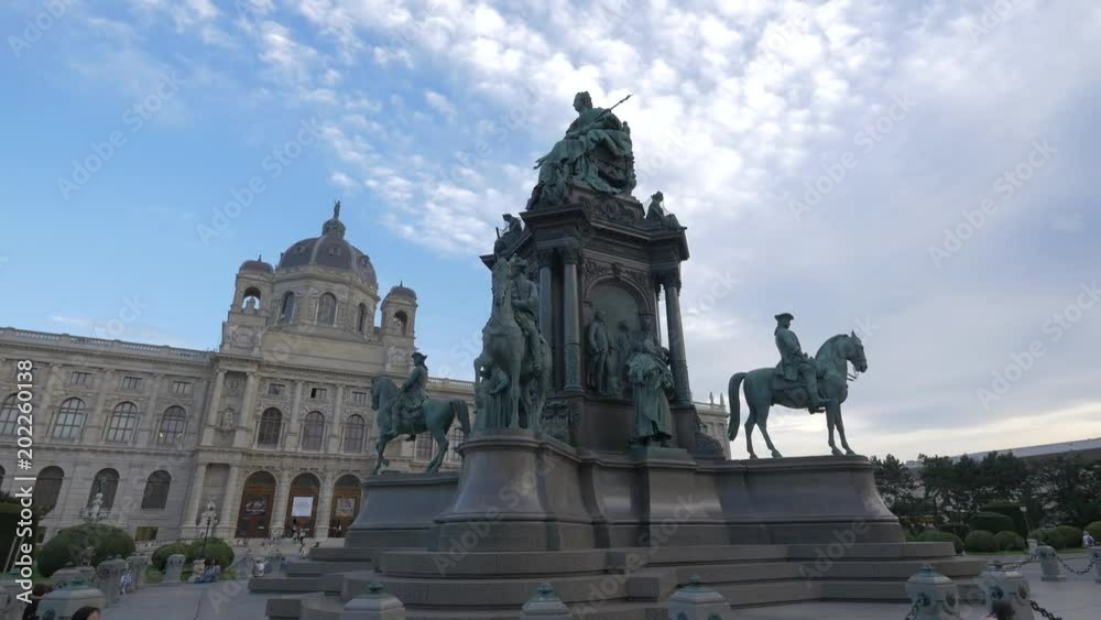 Maria Theresa Monument on a cloudy day Maria Theresa Monument on a cloudy day