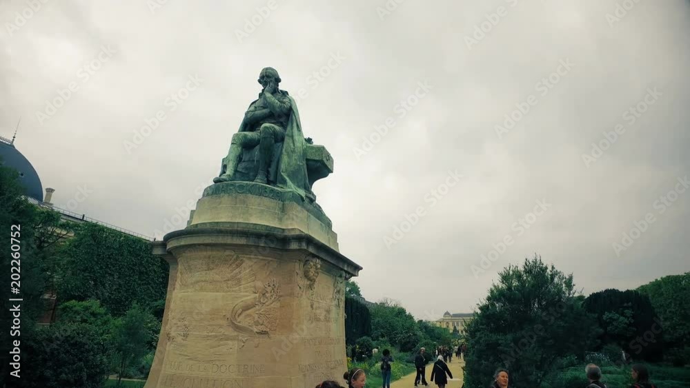 Statue of JeanBaptiste Lamarck in the Jardin des Plantes, Paris Stock