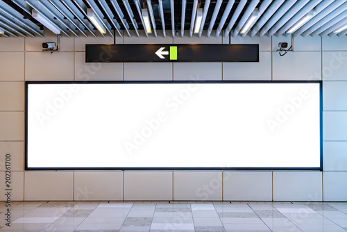 Subway station channel advertisement lamp box photo