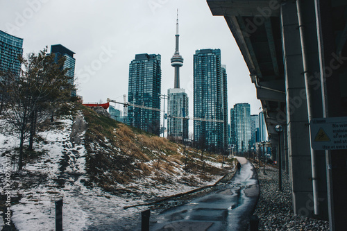 Photography Downtown in Snow