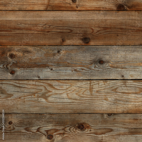 Old barn wall weathered distressed faded pine wood grain wooden plank texture background surface photo square format