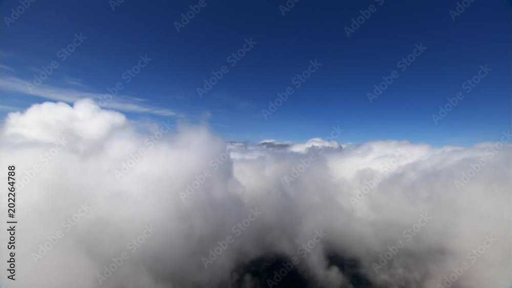 Flying above cumulus blanket Flying above cumulus blanket
