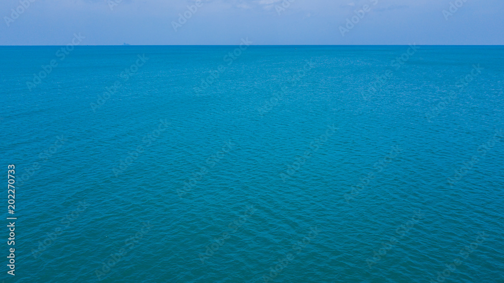 Fototapeta premium aerial view landscape of water Sea