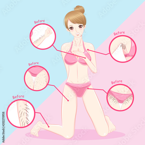 woman with hair problem