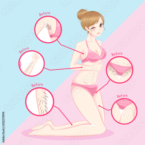 woman with hair problem
