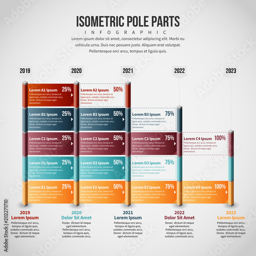 Isometric Pole Parts Infographic