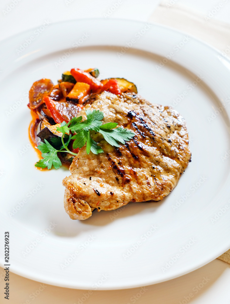 steak with roasted vegetables steak with roasted vegetables