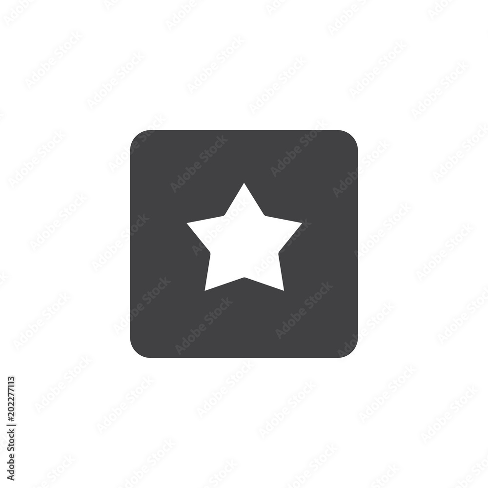 Star in square vector icon. filled flat sign for mobile concept and web design. Favorite simple solid icon. Symbol, logo illustration. Pixel perfect vector graphics Star in square vector icon. filled flat sign for mobile concept and web design. Favorite simple solid icon. Symbol, logo illustration. Pixel perfect vector graphics