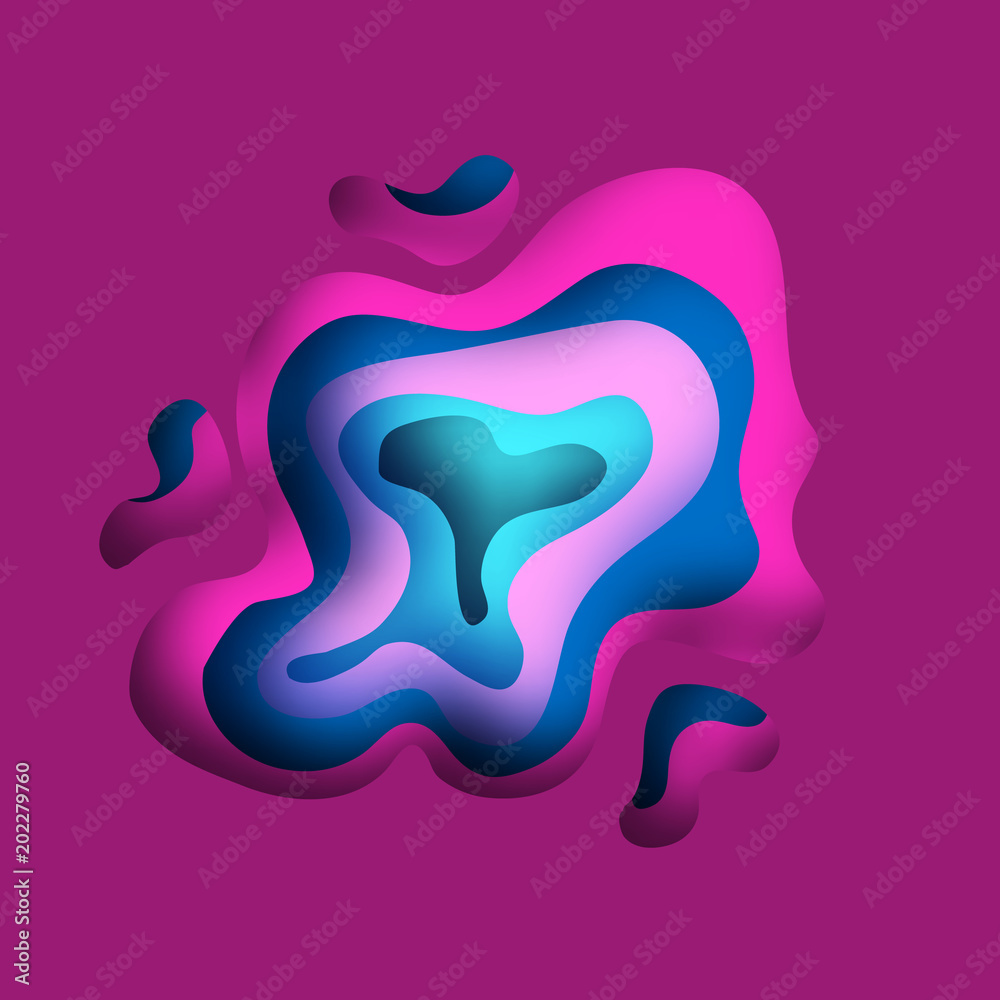 3D abstract background with paper cut shapes. .Layered tunnel wave background. Shadows box. Vector design for business presentations, flyers, posters. 3D abstract background with paper cut shapes. .Layered tunnel wave background. Shadows box. Vector design for business presentations, flyers, posters.