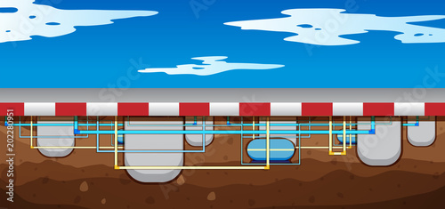 A Map of Pipeline Underground System