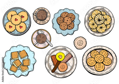Oriental sweets vector
