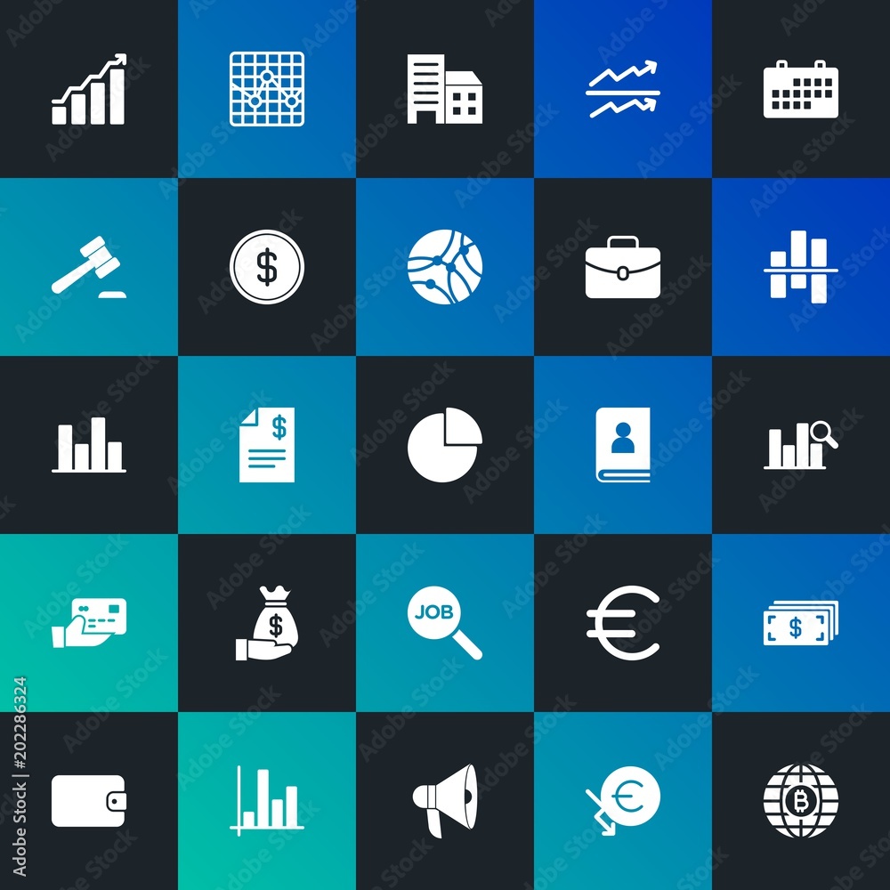 Modern Simple Set of business, money, charts Vector fill Icons. Contains such Icons as leather, invoice, chart, banking and more on dark and gradient background. Fully Editable. Pixel Perfect. Modern Simple Set of business, money, charts Vector fill Icons. Contains such Icons as leather, invoice, chart, banking and more on dark and gradient background. Fully Editable. Pixel Perfect.