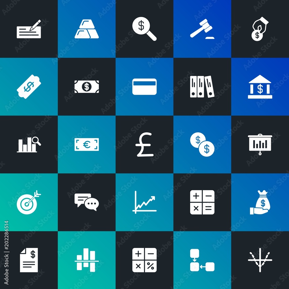 Modern Simple Set of business, money, charts Vector fill Icons. Contains such Icons as invoice, money, , currency, double and more on dark and gradient background. Fully Editable. Pixel Perfect. Modern Simple Set of business, money, charts Vector fill Icons. Contains such Icons as invoice, money, , currency, double and more on dark and gradient background. Fully Editable. Pixel Perfect.
