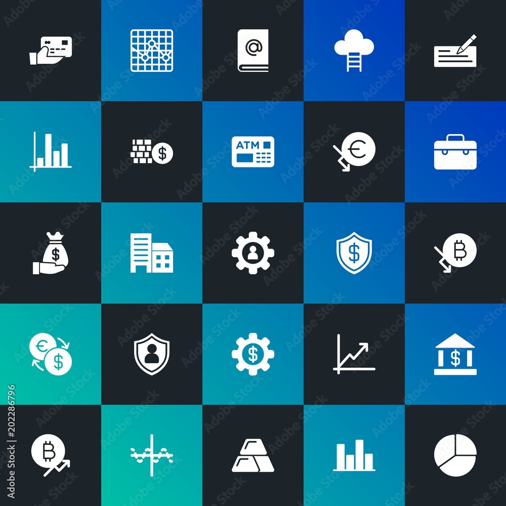 Modern Simple Set of business, money, charts Vector fill Icons. Contains such Icons as currency, graph, finance, chart, high and more on dark and gradient background. Fully Editable. Pixel Perfect. Modern Simple Set of business, money, charts Vector fill Icons. Contains such Icons as currency, graph, finance, chart, high and more on dark and gradient background. Fully Editable. Pixel Perfect.