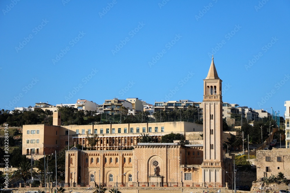 Church in Marsaskala in Malta