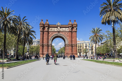 Arc de Triomphe in Barcelona, Catalonia, Spain