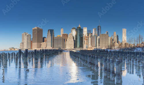 Frozen Hudson New York
