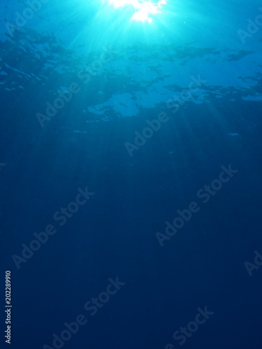 Abstract blue water background © Richard Carey
