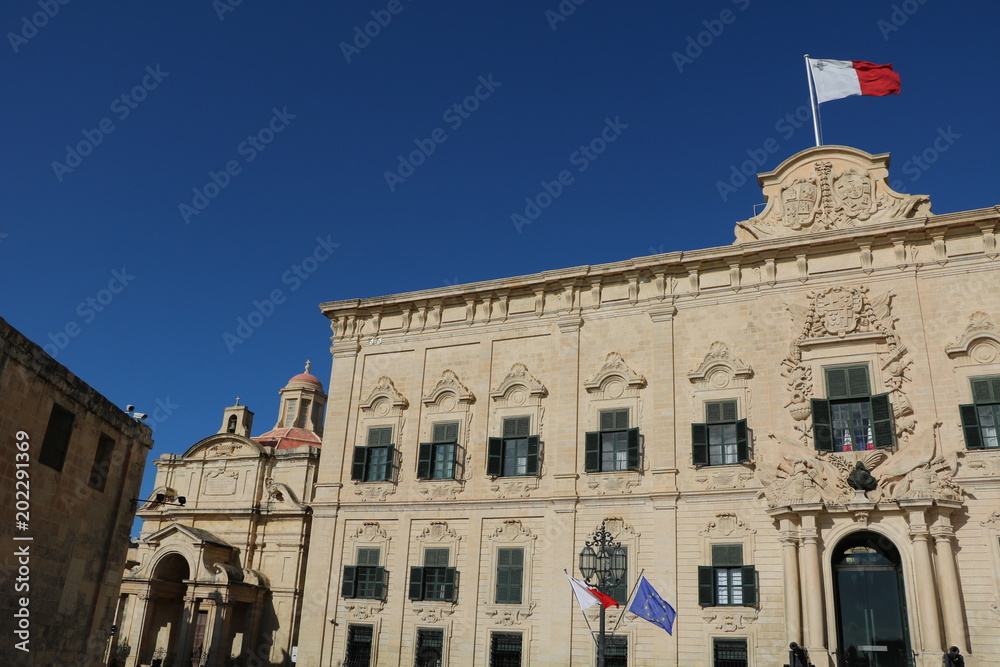 Government Palace in Valletta, Malta 
