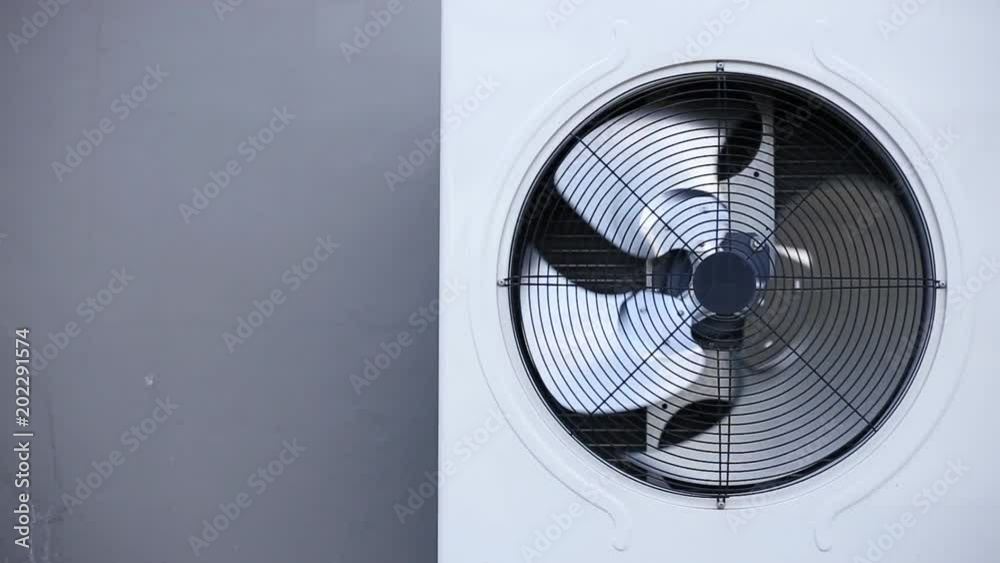 New air conditioning compressor near the wall