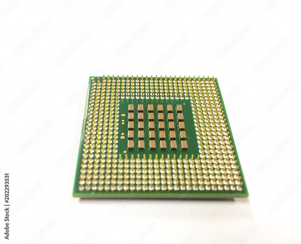 Computer main board on white background Computer main board on white background
